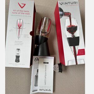 Vinturi Red Wine Aerator with Filter, & No-Drip Stand Original Box